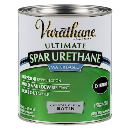 Rust-Oleum 1 Qt Clear Varathane Water-Based Exterior Ultimate Spar Urethane Satin 250241H